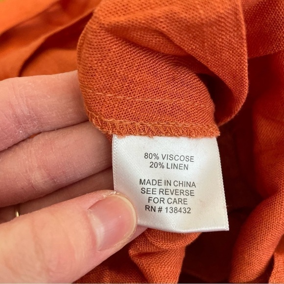 NEW NWT MODCLOTH Plus Size Every Waking Momentum Jumpsuit Orange Sleeveless Crop - Picture 10 of 15